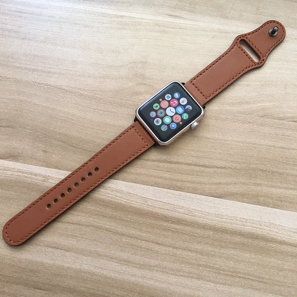 Высокое качество Натуральная кожа петля для apple watch ремешок 42 мм 38 наручных часов