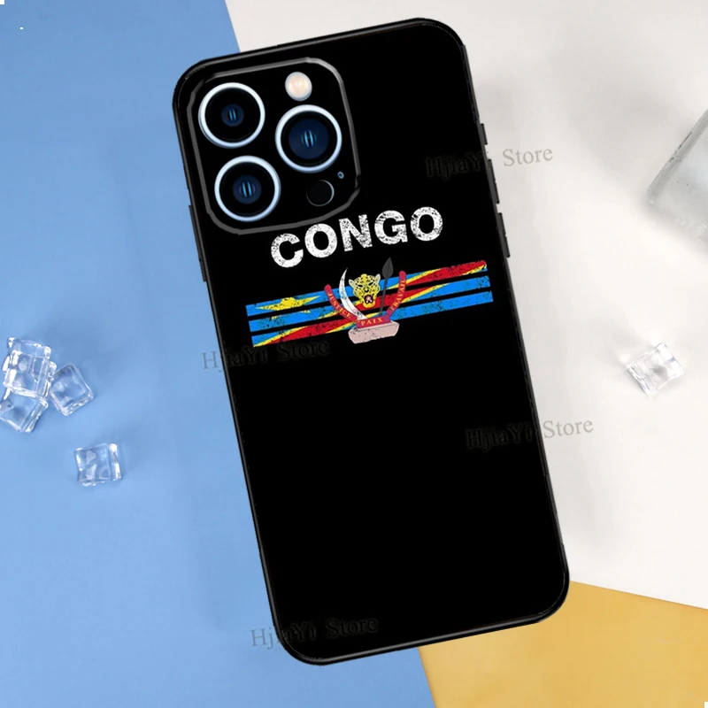 Мягкий чехол из ТПУ с флагом Конго для iPhone 13 12 Mini 11 Pro Max XS 6S 7 8 Plus 5S SE 2020 X XR телефона |