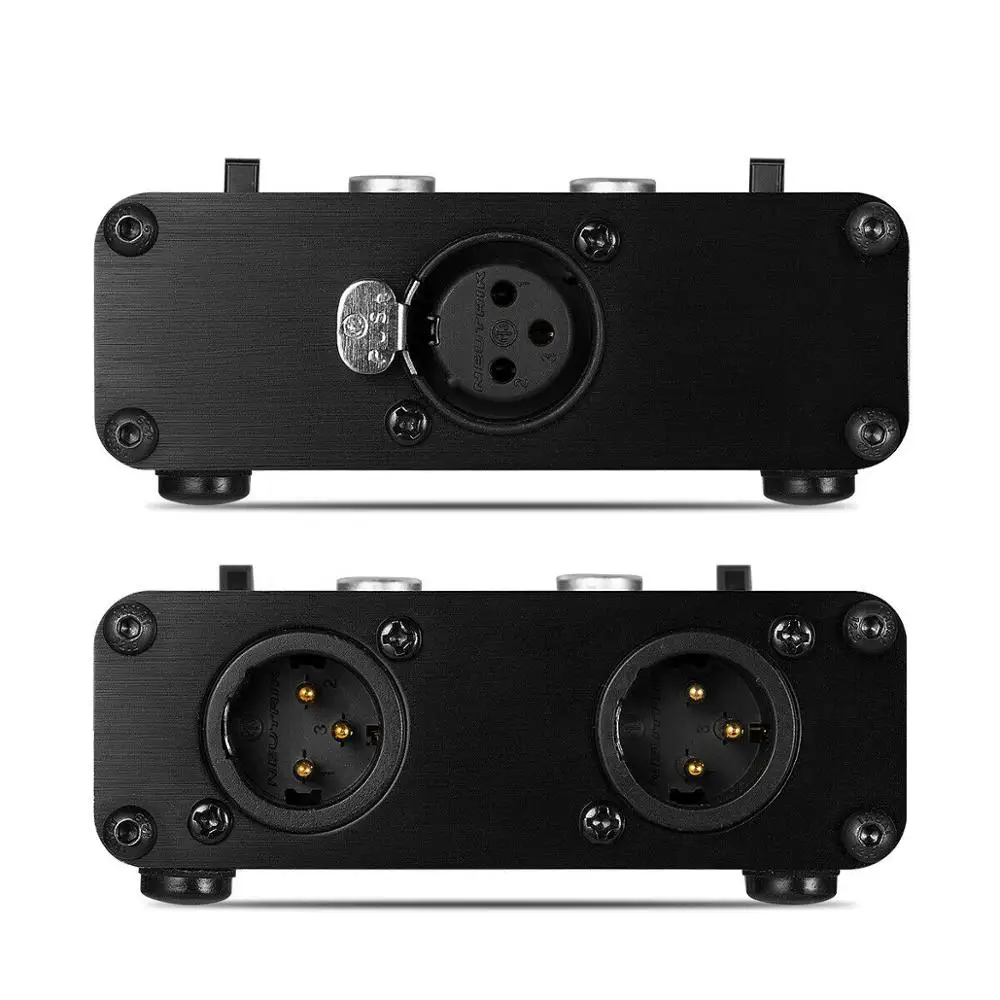 Nobsound мини 2 полосный стерео пассивный Сбалансированный XLR аудио переключатель и