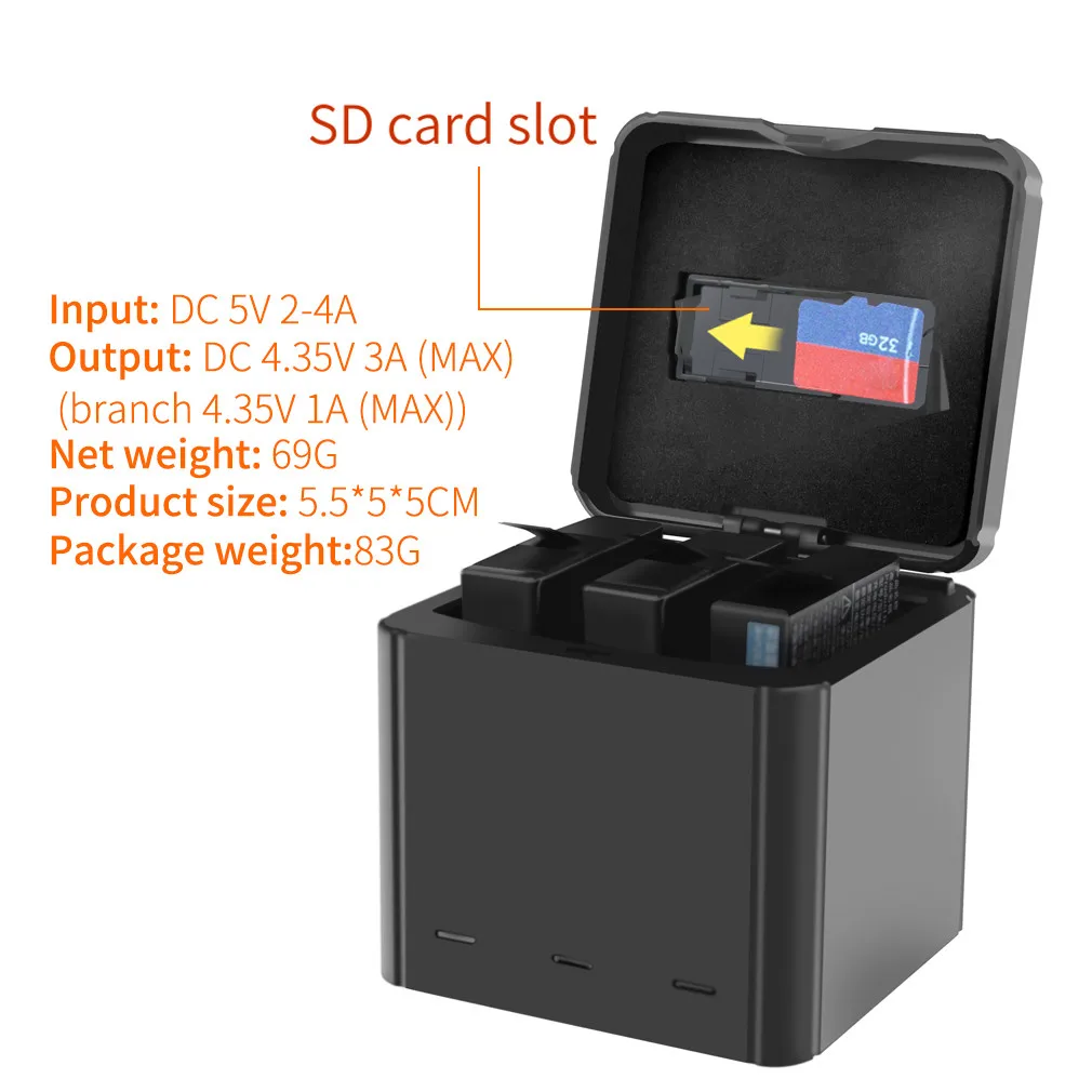 Для Insta 360 One X камера тип хранения батарея интеллектуальная зарядка зарядное