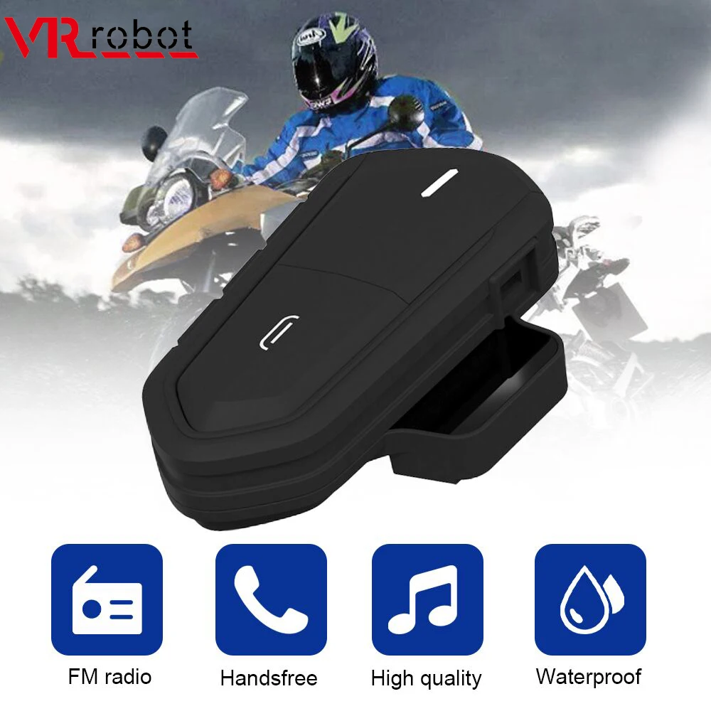 VR robot Шлем гарнитура Bluetooth Водонепроницаемая беспроводная мотоциклетная FM Handsfree