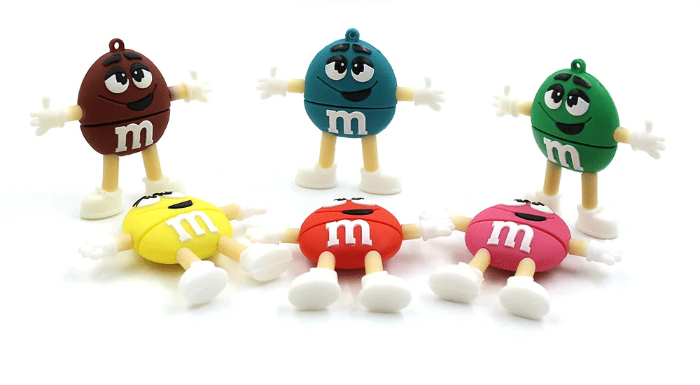 Милый флеш-накопитель u-диск 32gb 16gb 8gb rainbow beans M& M bean usb флеш-накопитель прекрасный подарок полная емкость 64gb флешка cle usb loptop