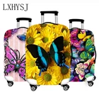 Чехол для багажа С Рисунком бабочки, плотный защитный чехол для костюма, эластичный чехол для костюма 18-32 дюйма, Защитные чехлы для багажа