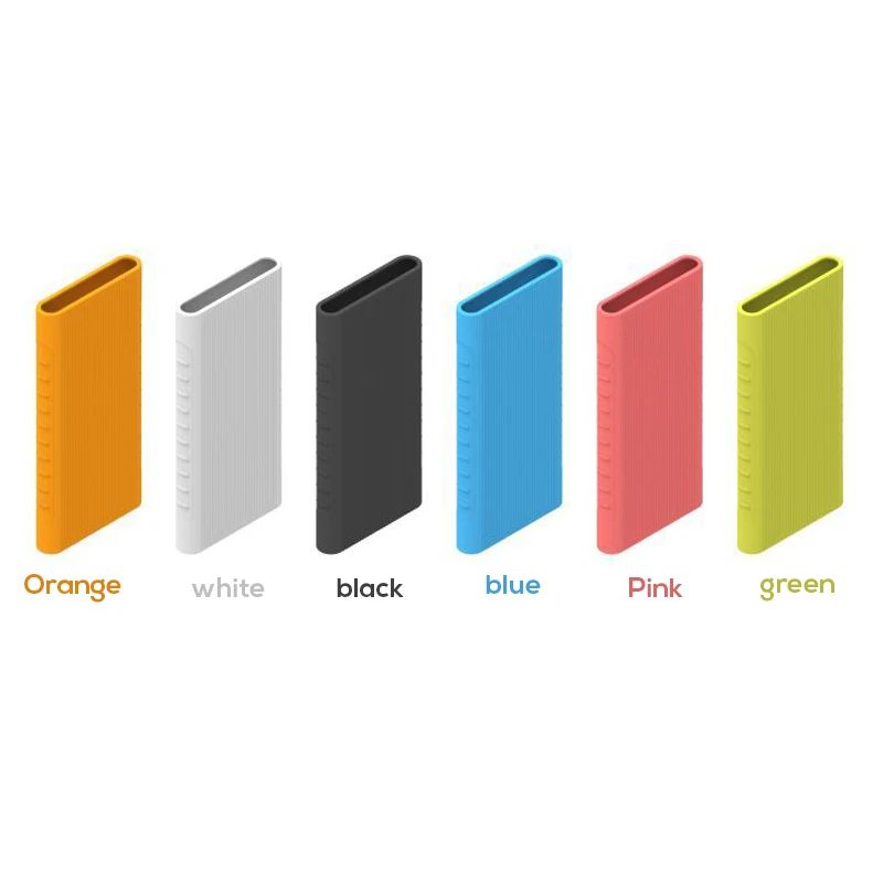 Защитный чехол для нового Xiaomi power Bank 2 10000 MAh двойной USB порт силиконовый чехол для телефона power макет банка PLM09ZM