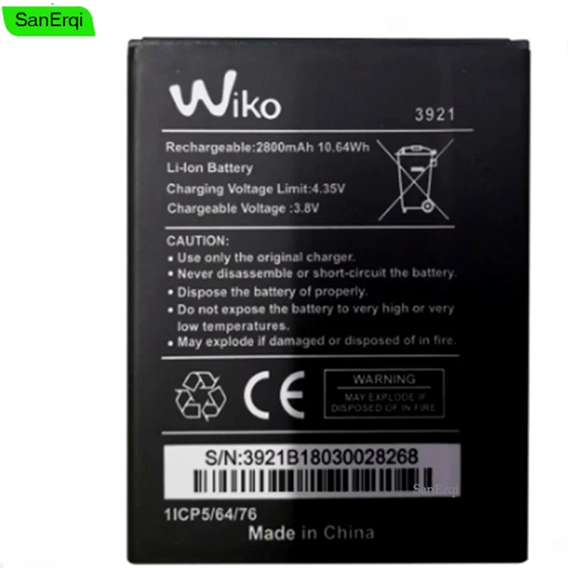 Для Wiko 3921 robby2 батарея robby 2 Lenny 5 Lenny5 батареи 2800 мАч|Аккумуляторы для мобильных