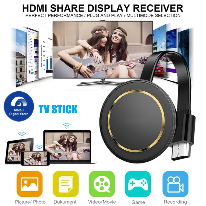

2,4G 4K TV Stick 1080P Mira экран дисплей ресивер стандарта HDMI-совместимый Miracast зеркальный экран Anycast для Android IOS