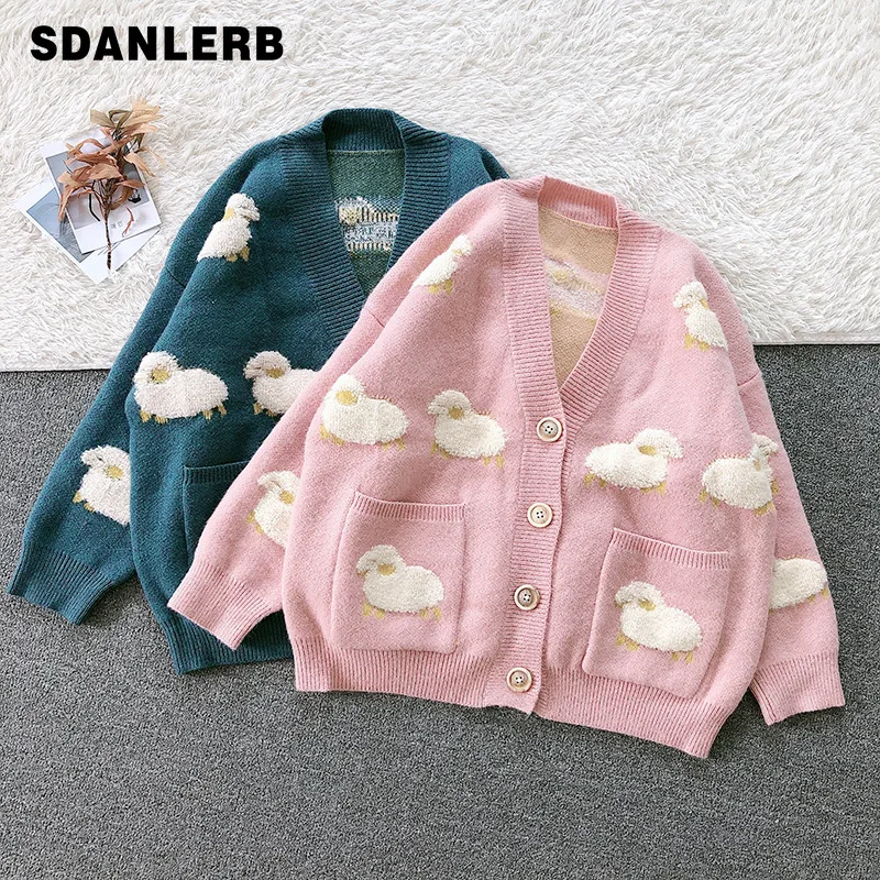 

Свитер вязаный Универсальный с длинным рукавом, осенне-зимний