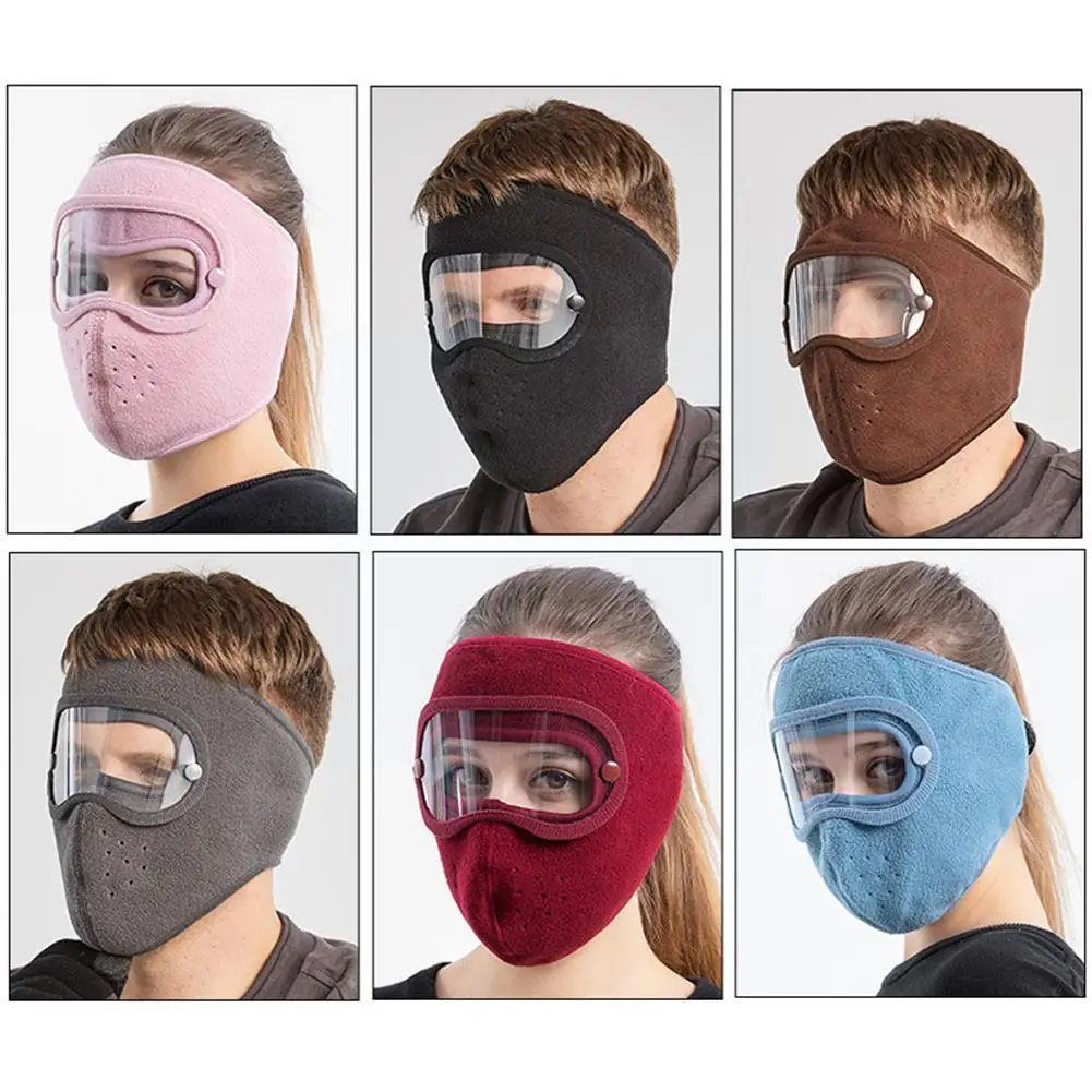 

Black Warm Masks for Riding and Windproof Fashion Goggles Anti-fog Masks Halloween Women Costume Men Face Cover