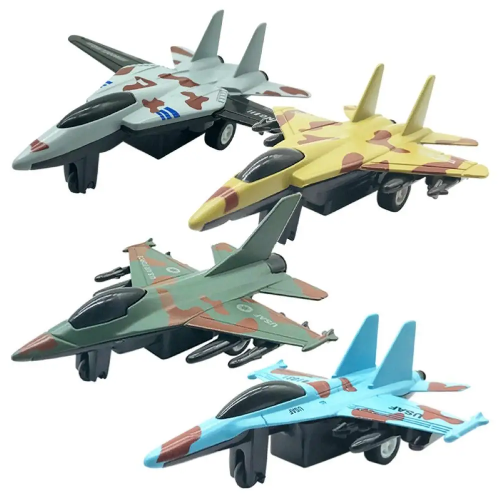 

4 шт. камуфляжная мини-модель истребителя, модель самолета, коллекционная игрушка