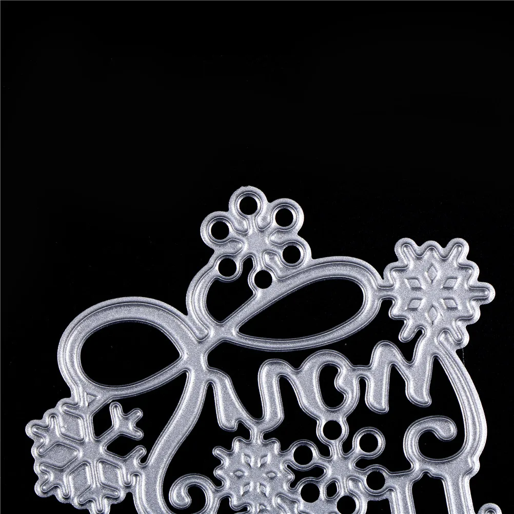 

3D DIY Scrapbooking Craft Photo Invitation Cards Decoration LET IT Snow Metal Stencil Embossing stenciles 6*5cm