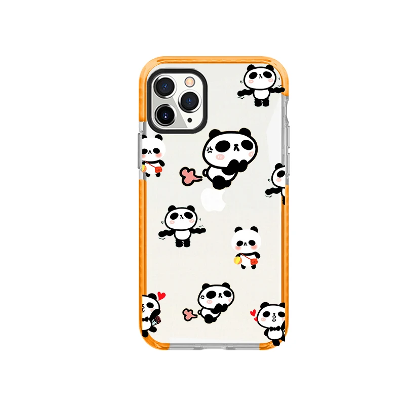 

Cute Panda Case For iPhone 11 12 Pro Max XS Max XR X Phone Cases For iPhone SE 2020 6 6s 7 8 Cover Clear Shockproof Soft Funda