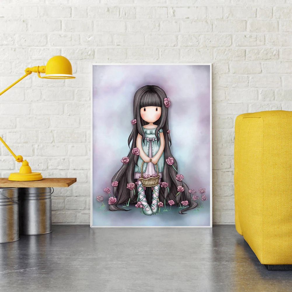 

5D DIY Diamond Painting New Arrivals Girl Picture Diamond Embroidery Cross Stitch Cartoon Gift Kits Decor for Home