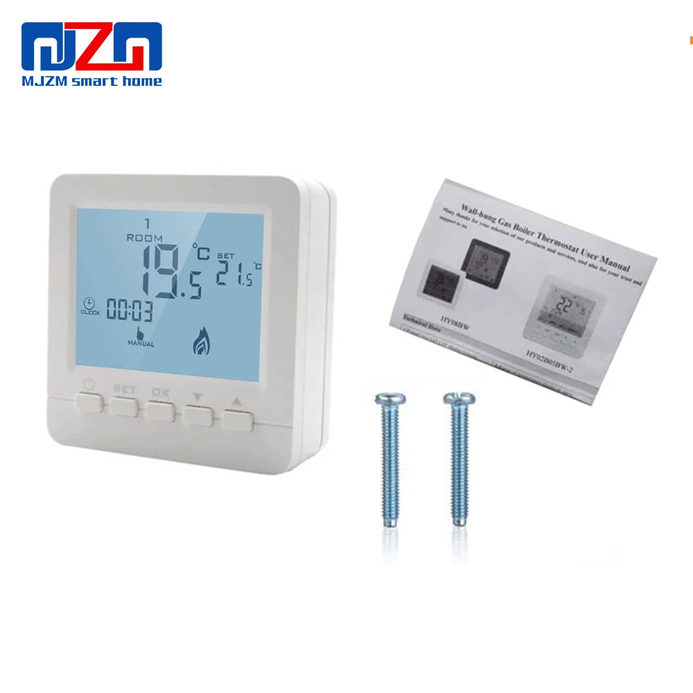 MJZM BGL08-6 ЖК-дисплей газовый котел нагревательный температурный контроллер