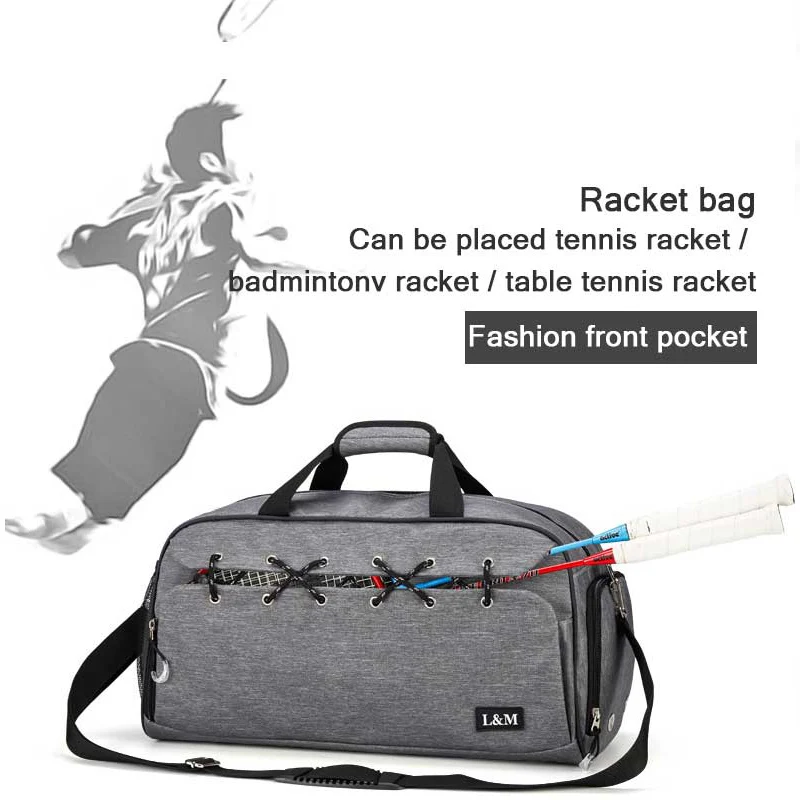 Brand Sports Gym Bag Men Women Portable Racket Dry Wet Separation Waterproof Swimming Travel Fitness Yoga | Спорт и развлечения
