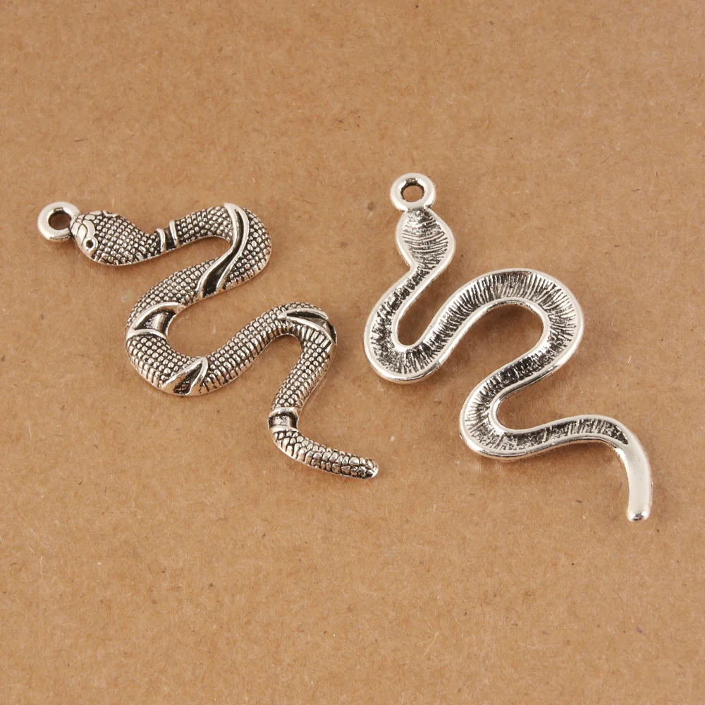 5 шт. подвеска серебряного цвета в виде змеи-кобры | Украшения и аксессуары