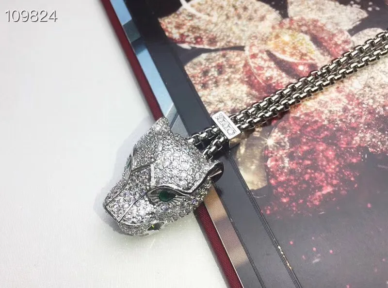 Популярные Брендовые вечерние ювелирные изделия фианит подвеска с пантерой