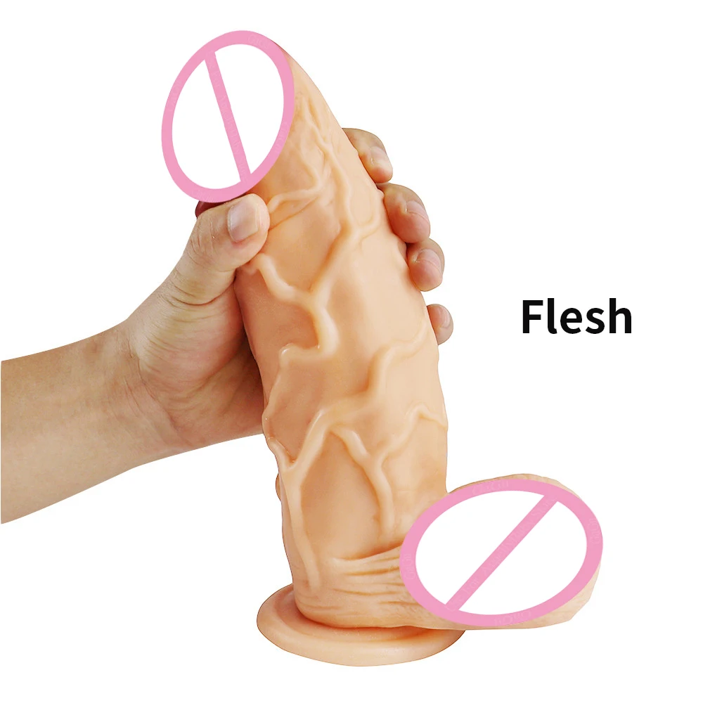 GaGu супер большой мягкий прозрачный дилдо Реалистичные пенис огромный конский