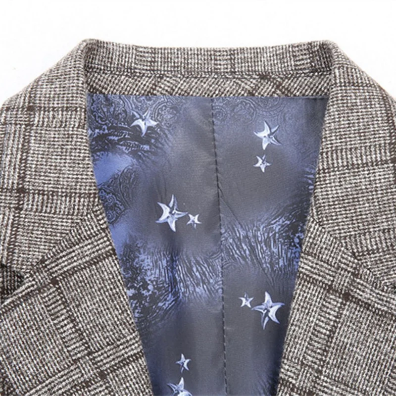 Мужской деловой пиджак FGKKS повседневный блейзер в официальном стиле Осень зима