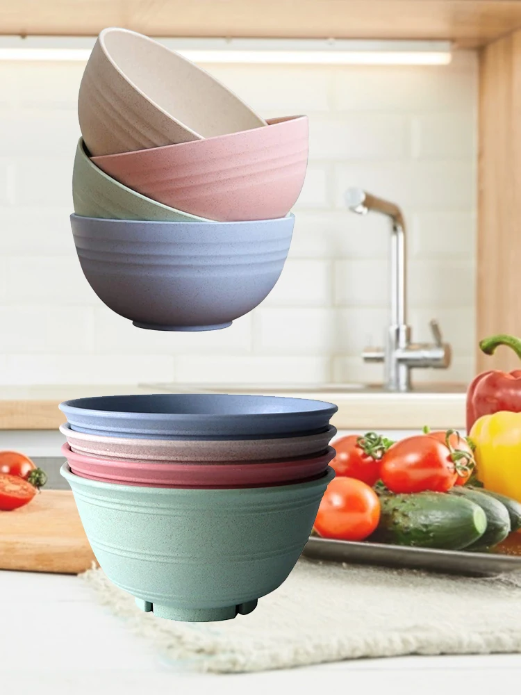 Ячменя чаша 30oz 24 пшеничной соломы волокно легкий биоразлагаемая миска для