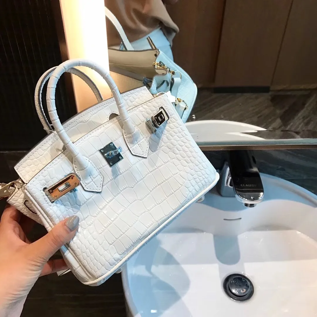 

free shipping 2021 the new style fashion nice alligator genuine cow leather women handbag one shoulder&crossbody bag 13color