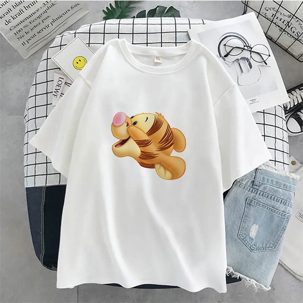

Painted 3D Fashion Disney Mickey Mouses Women T-shirts Comfort Cartoon Female Teeshirts Summer Top Short Sleeves Gifts For Girls