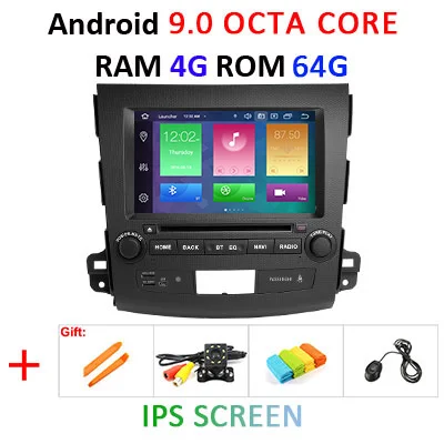 9.0 4G 64G IPS " ips экран DSP Android 9,0 4 Гб ram 64 Гб rom автомобильный dvd-плеер для Mitsubishi Outlander gps стерео радио приемник навигация ПК - Цвет: 9.0 4G 64G IPS