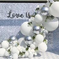 diy white macaron latex balloon arch kit happy birthday decoration girlboy baby shower wedding party decoration supplies