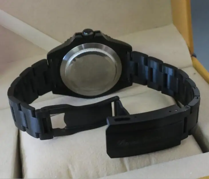 Светящиеся мужские часы 40 мм блестящие автоматические с керамической