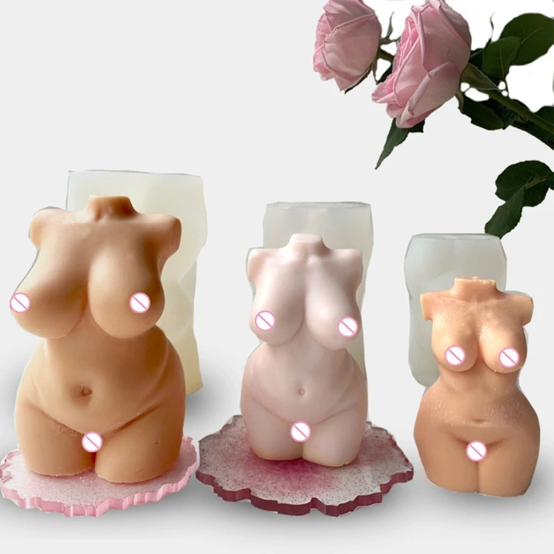 

3D Women Body Candle Epoxy Resin Mold Aromatherapy Plaster Silicone Mould DIY Crafts Jewelry Ornaments Mold
