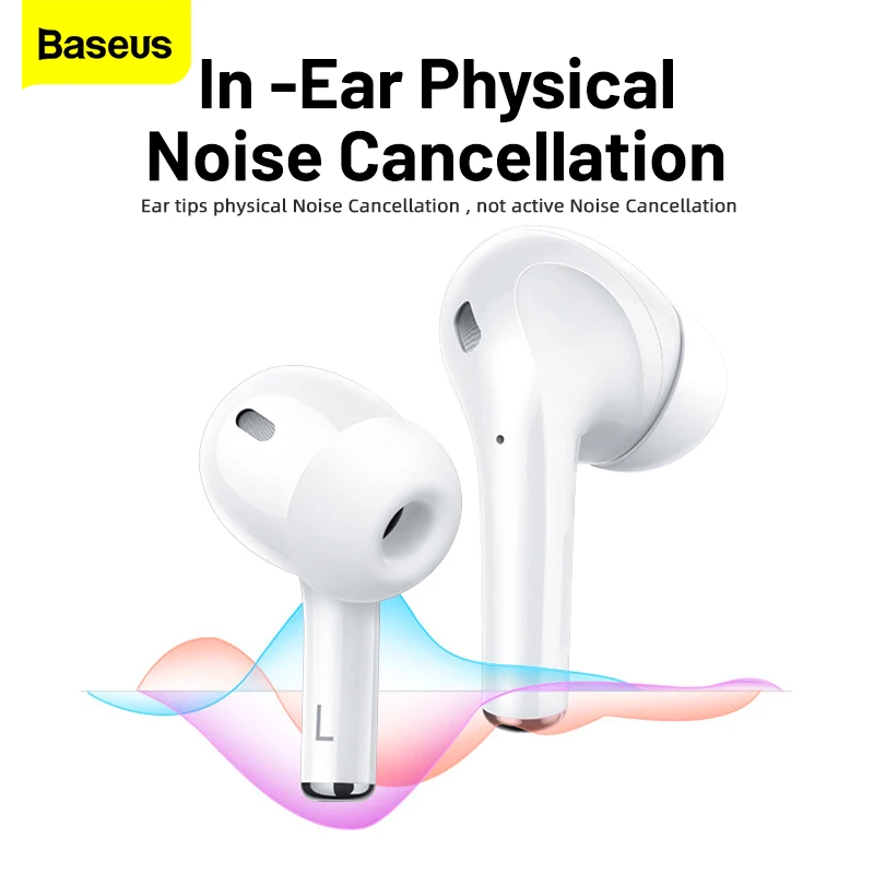 Baseus W3 TWS Bluetooth 5.0 Earphones Wireless Headphones Headset True Wireless Earbuds Handsfree For iPhone 13 Samsung Xiaomi