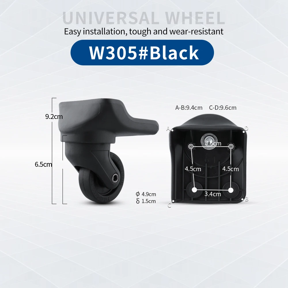 TANGYIPIN Septwalves Password suitcases wheels trolley accessories one-piece universal wheel repair detachable shock absorption