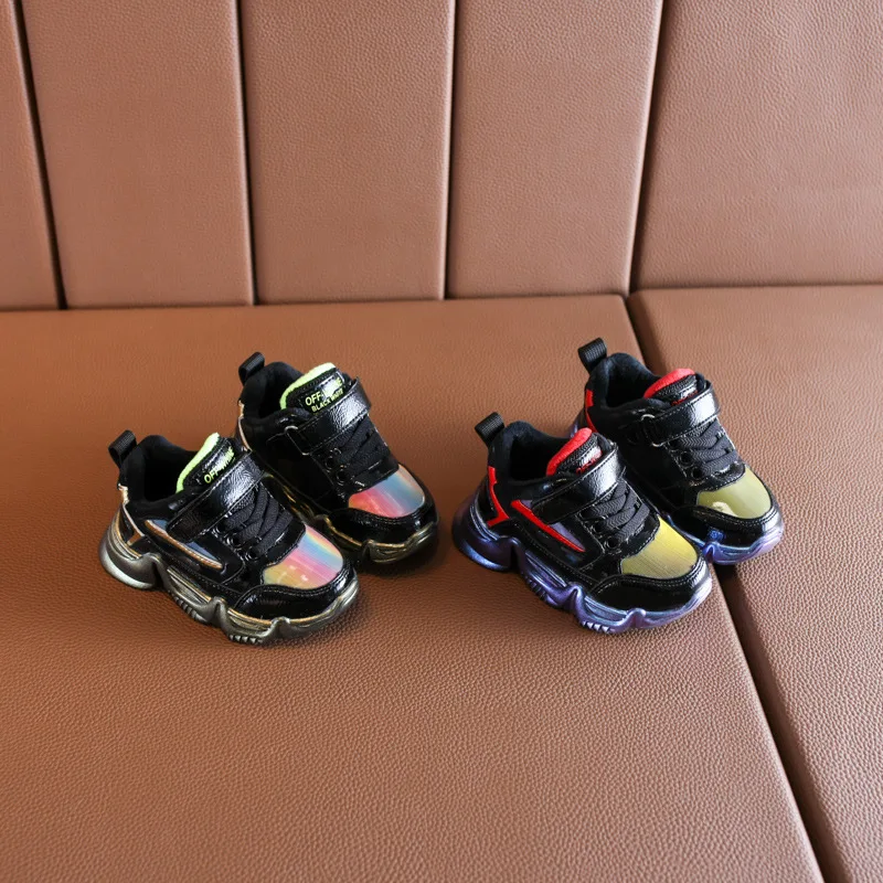 DIMI Winter Children Shoes Boys Girls Sport Shoes Short Plush Baby Sneakers Waterproof Non-slip Warm Kids Shoes Size 21-25