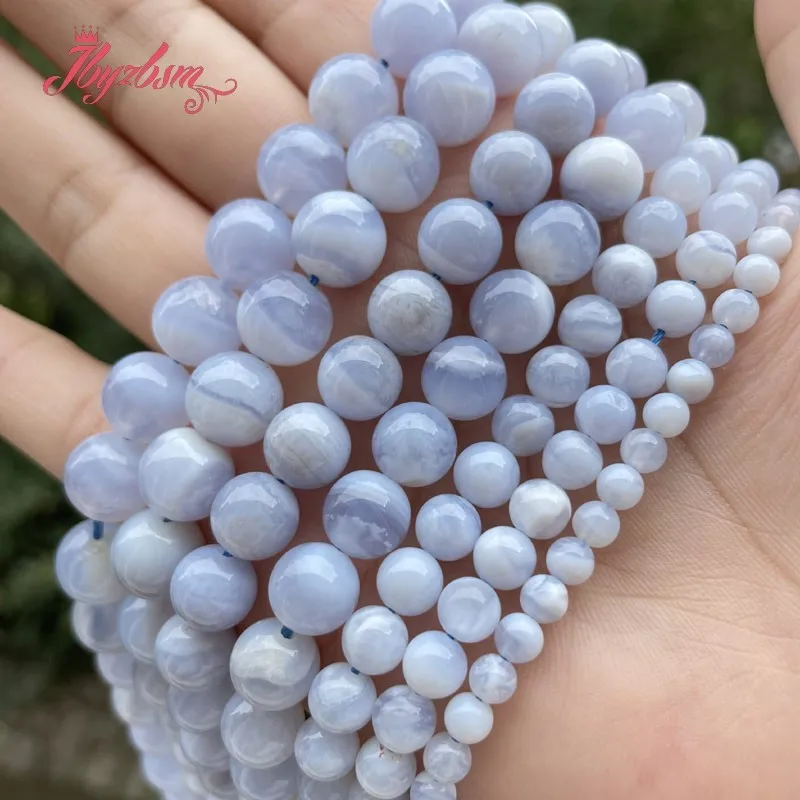 Круглые Бусины Из Натурального халцедона и агата 6/8/10 мм 15 дюймов|natural stone|loose beadsbeads