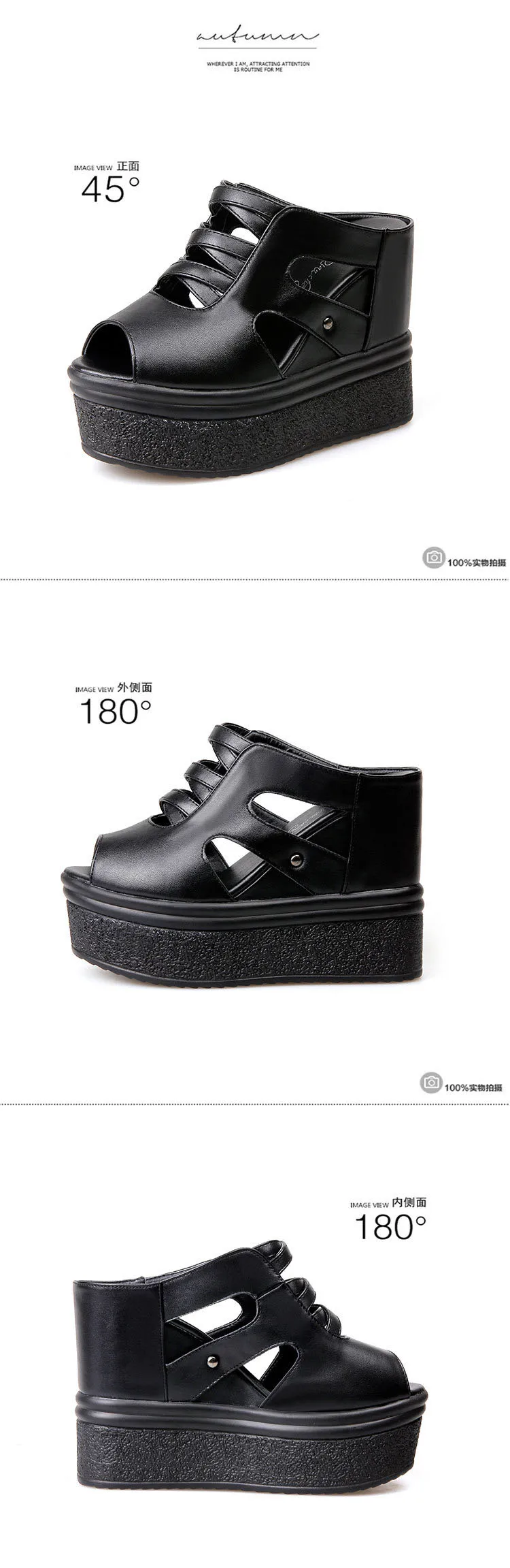 Летние женские босоножки; коллекция года; Zapatos De Mujer; повседневные женские Босоножки с открытым носком на резиновой подошве, с шипами, на танкетке, с пряжкой и ремешком на щиколотке