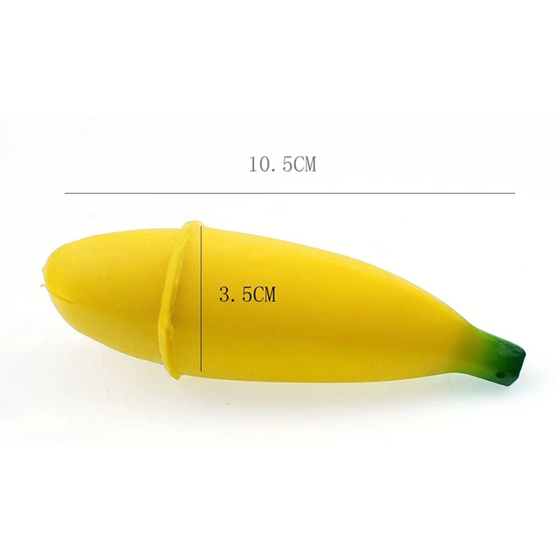Новинка Роскошная пилинг желтый банановый Squishy медленно поднимающийся игрушка