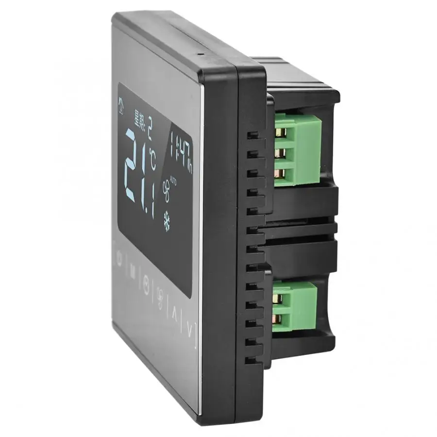 Контроллер для кондиционера термостат 2 в 1 с катушкой вентилятора сенсорный