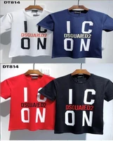 classic dsquared2 mens and womens short sleeved round neck t shirt cotton street hip hop fan car letter printing dt814