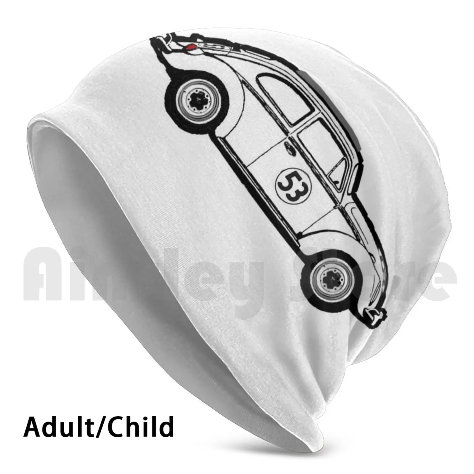 

Herbie линия рисования облегающие шапочки пуловер Кепка удобные Herbie Bug автомобильный Racecar известный