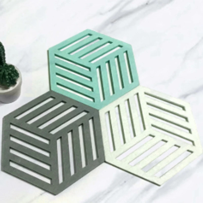 8 шт./компл. Кухня стол войлочный коврик подставка для кастрюль бытовой анти