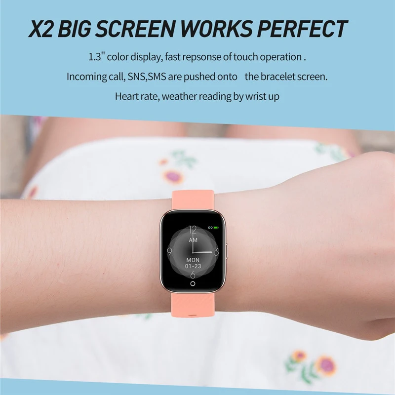 ESEED X2 Smartwatch для мужчин IP68 Водонепроницаемый мониторинг сердечного ритма фитнес