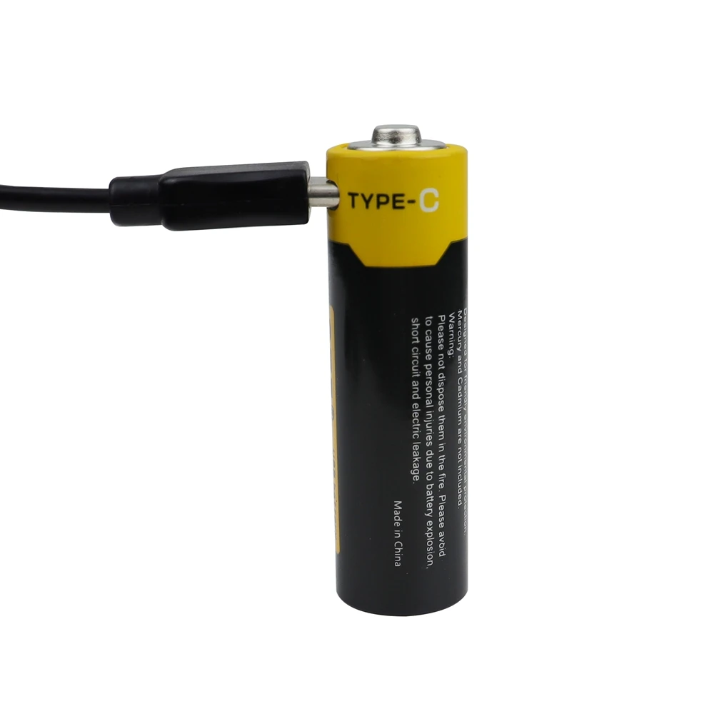 GTF 1.5V 1700mAh AA Li-ion Battery 2550mwh real capacity with USB Rechargeable Lithium Ion use Type-C cable | Электроника