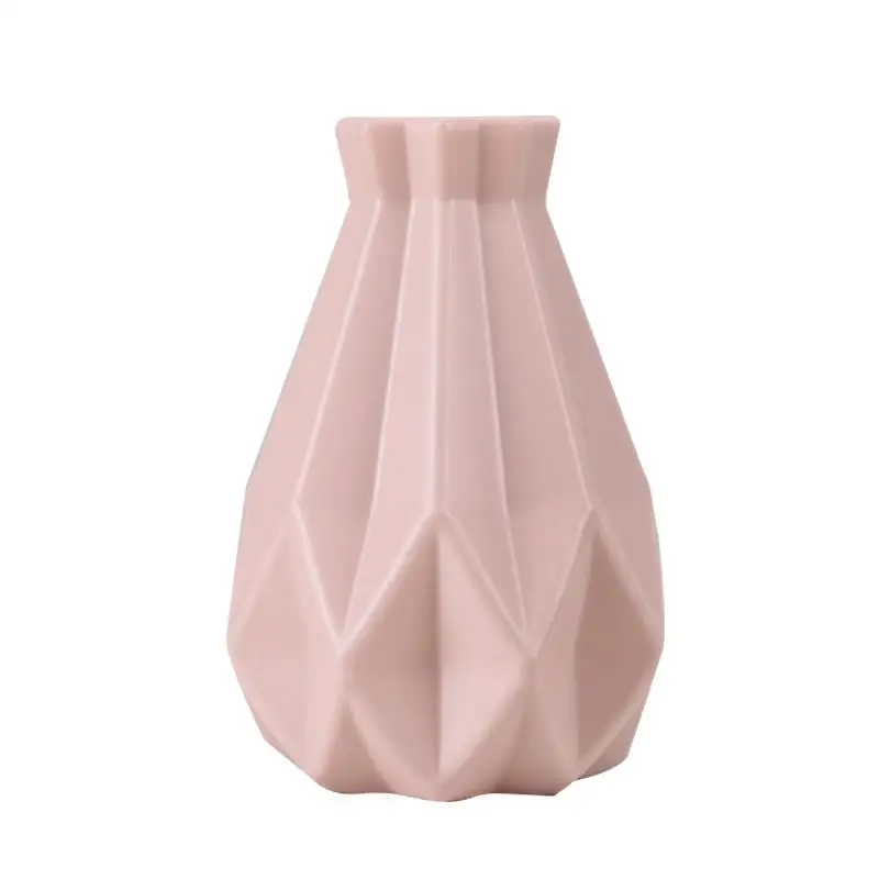Beautiful Flower Vase Anti Fall Living Room Portable Nordic Plastic Desktop Balcony Pe Ornament Imitation Ceramic | Дом и сад