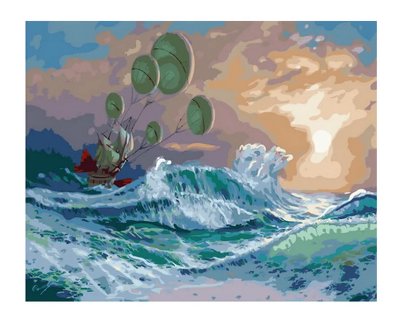 

Набор для рисования по номерам на холсте, 4050 см