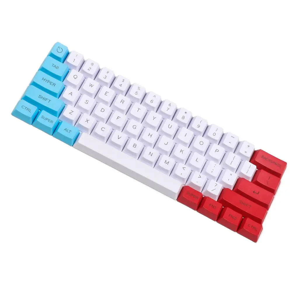 Настраиваемая клавиатура YMDK 61 ANSI OEM профиль толстая PBT колпачок для механической