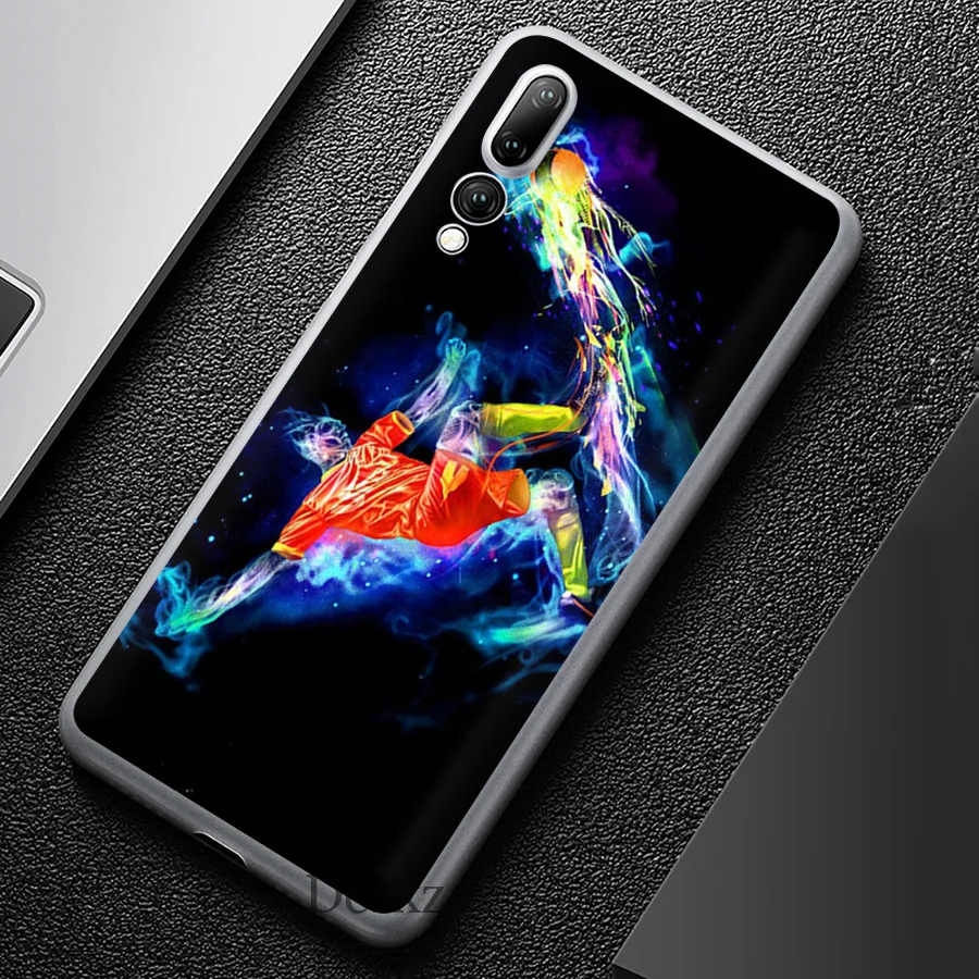 Чехол для телефона футбольного мяча водного горения огненных видов спорта huawei P