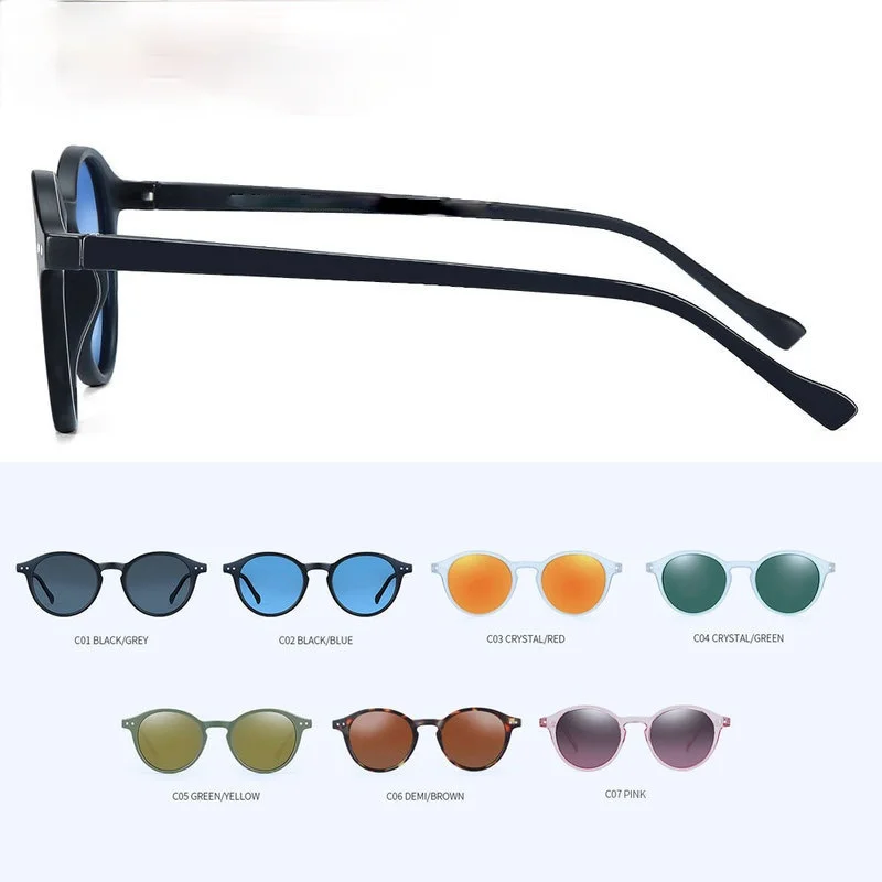 

Goggles Shades Eyewear glasses Retro Polarized Sunglasses Men Women Vintage Small Round Frame Sun Glasses Polaroid Lens UV400