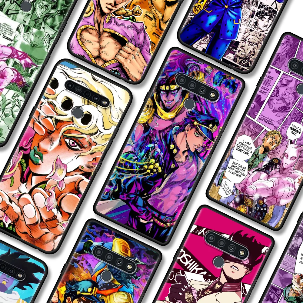 

Black Case For LG K92 K71 K61 K52 K50s K42 K41 K40 s G8 G7 Thinq G6 Soft Fundas Smartphone Coque JOJO 39 s Bizarre Adventure