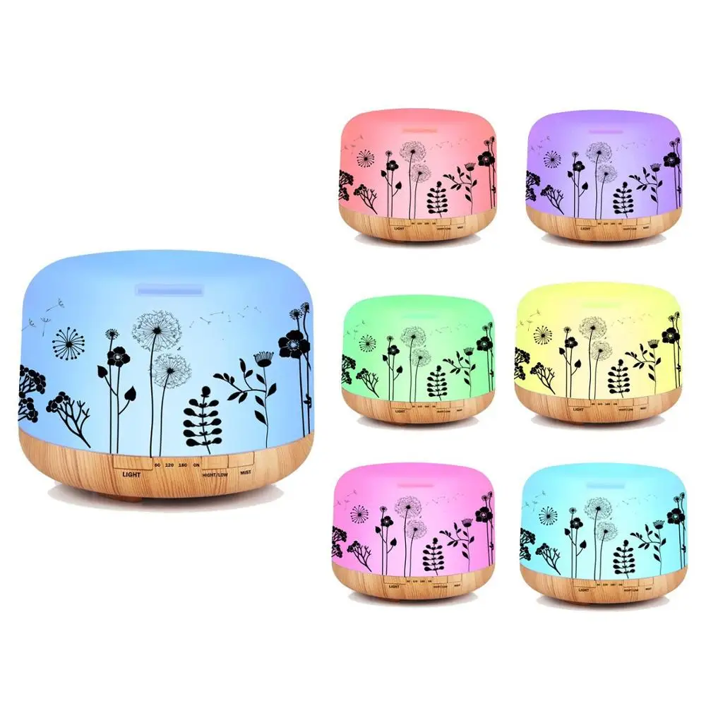 Увлажнитель-Ароматизатор воздуха ультразвуковой 500 мл | Дом и сад