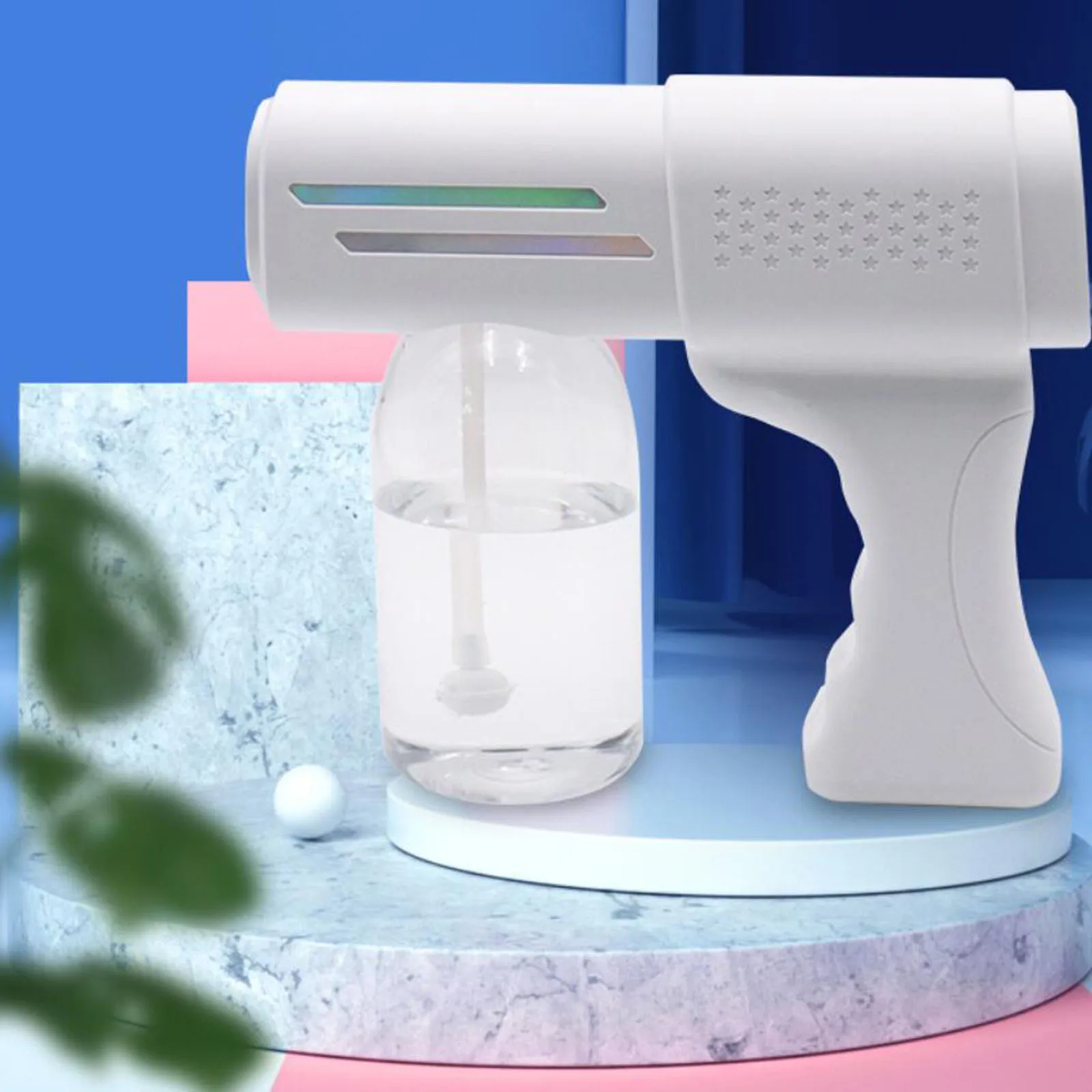 

Portable 500ml 15W USB Cordless Nano Atomization Blue Light Sanitizer Sprayer Disinfection Spray Gun Sanitizing for Home Office