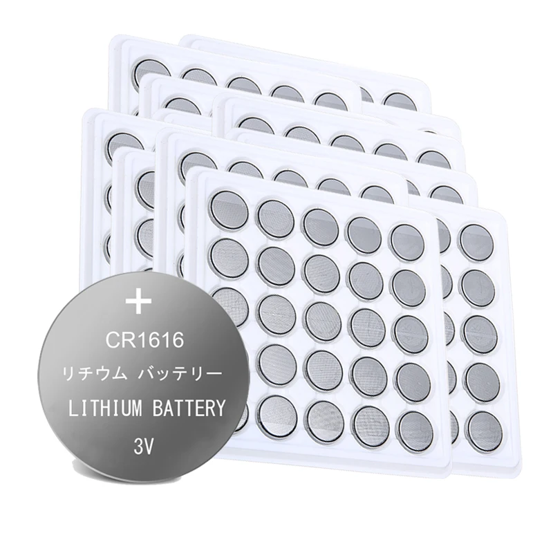 

300PCS CR1616 BR1616 CR 1616 Button Cell Coin Batteries cr 1616 3V Lithium Battery DL1616 ECR1616 LM1616 For Car Keys watches